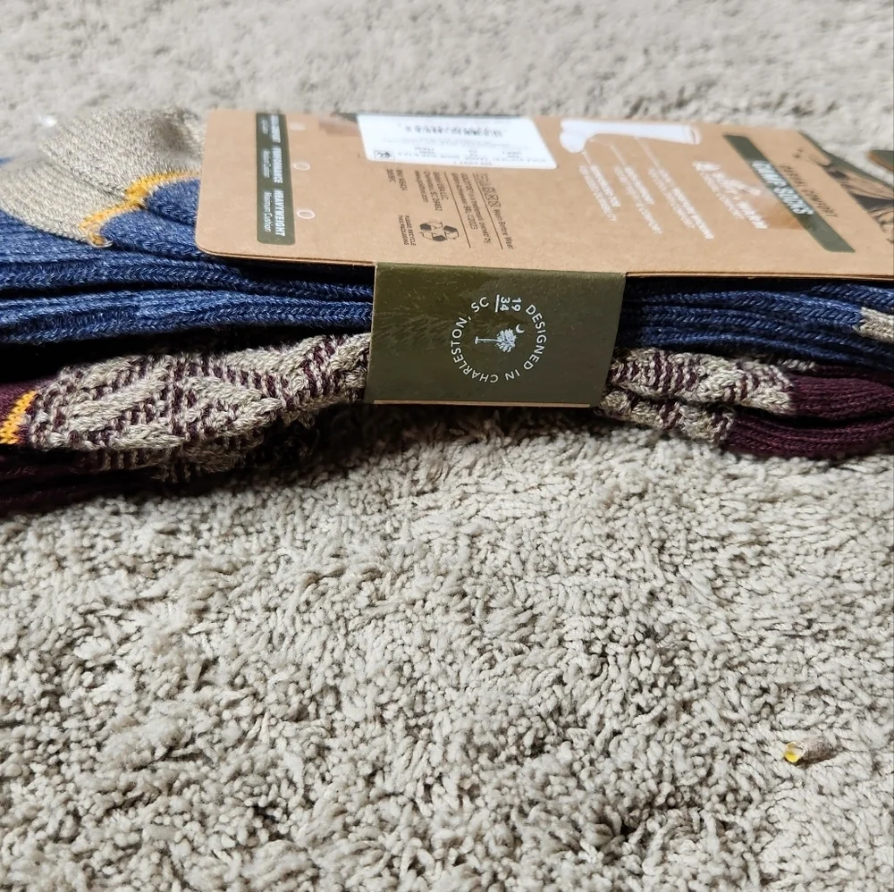 Goldtoe Signature Collection Men's Fair Isle Reverse Knit Crew Camp Socks 2pk